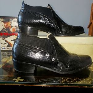 Genuine Snakeskin Ankle Boot
